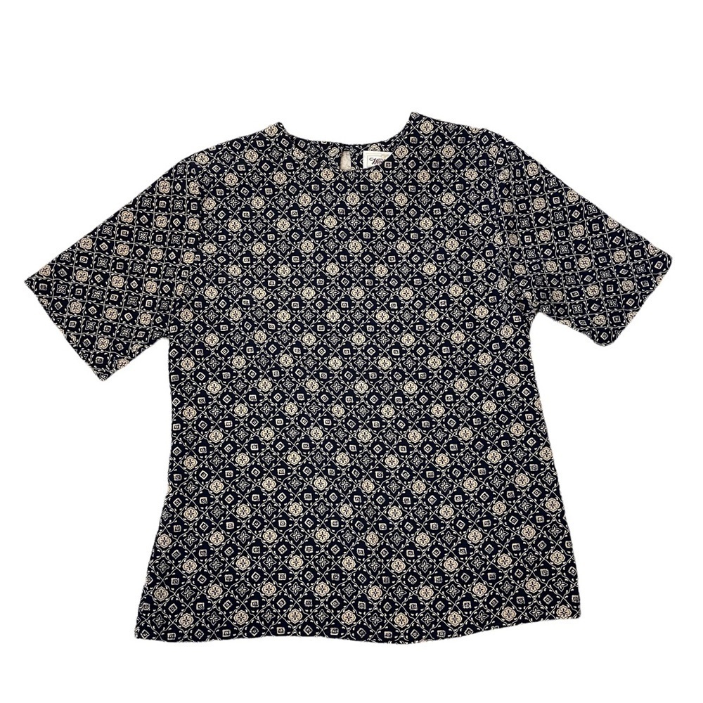 Vintage Worthington Printed Short Sleeve Shirt